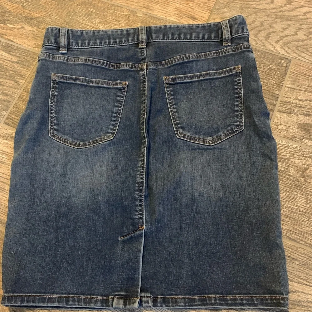 Talbots jean skirt
